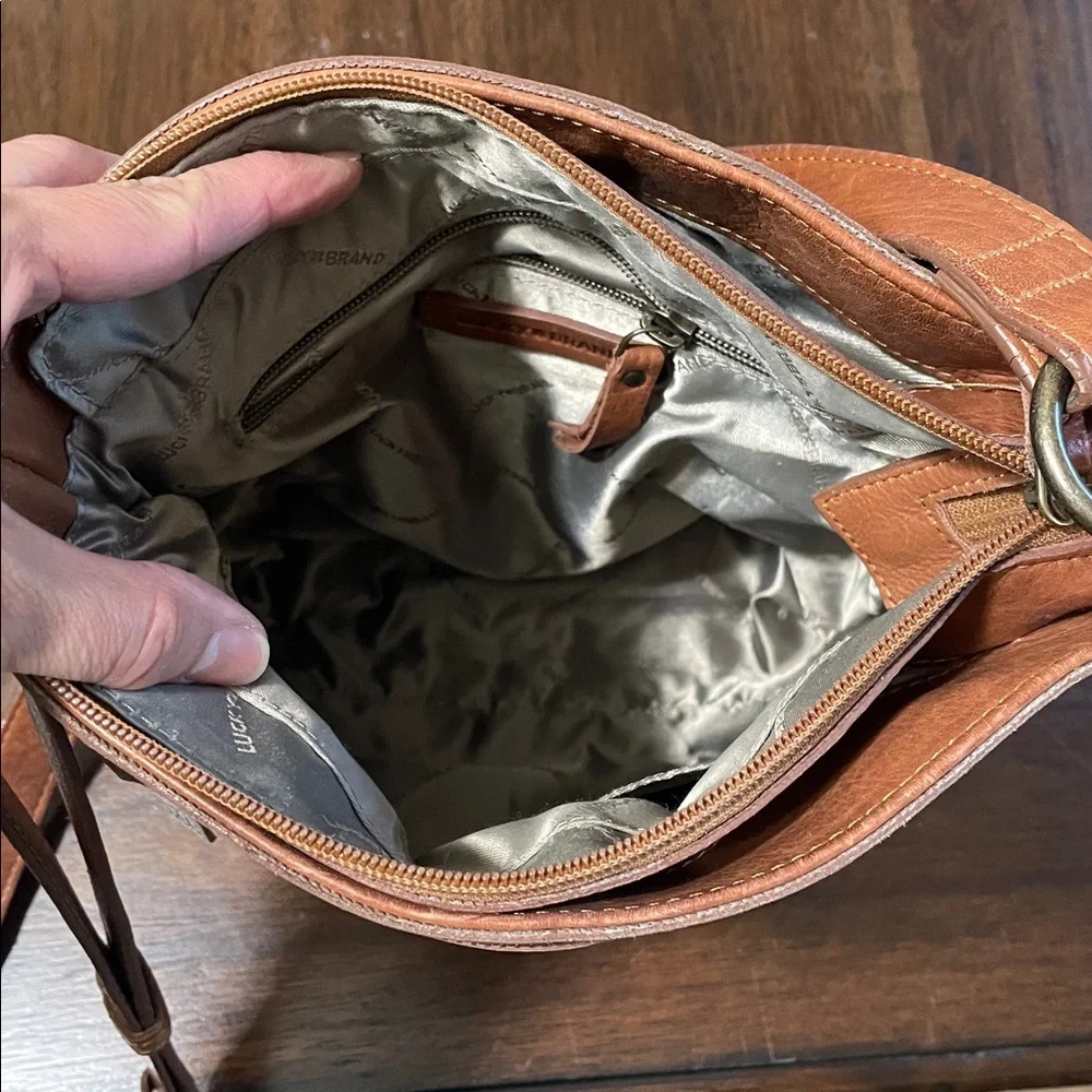 Lucky Brand Baldwin leather crossbody purse